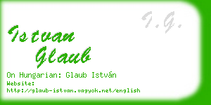istvan glaub business card